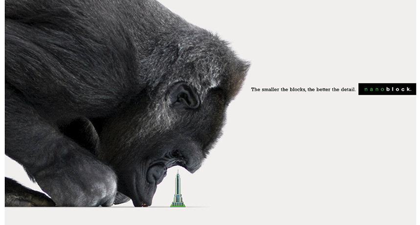 nanoblock award winning ad campaign